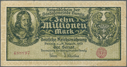 Deutschland - Nebengebiete Deutsches Reich: Danzig, 10 Millionen Mark, 31.8.1923, Ro. 804a, Stärker - Autres & Non Classés