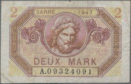 Deutschland - Nebengebiete Deutsches Reich: Saarland, 2 Mark 1947 Ro. 868 In Erhaltung: F. - Sonstige & Ohne Zuordnung