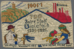 Deutschland - Notgeld Besonderer Art: Bielefeld, Seide, Der "Wunderlich-Schein", 700 Jahre Stadt Bie - Otros & Sin Clasificación
