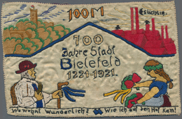 Deutschland - Notgeld Besonderer Art: Bielefeld, Seide, Der "Wunderlich-Schein", 700 Jahre Stadt Bie - Altri & Non Classificati