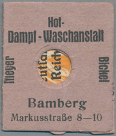 Deutschland - Briefmarkennotgeld: BAMBERG, Meyer / Bickel, Hof-Dampf-Waschanstalt, 10 Pf. Bayern Abs - Autres & Non Classés