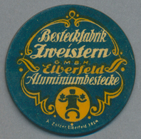 Deutschland - Briefmarkennotgeld: ELBERFELD, Zweistern Besteckfabrik, 5 Pf. Ziffer, Zelluloidkapsel. - Other & Unclassified
