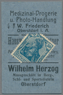 Deutschland - Briefmarkennotgeld: OBERSTDORF, Wilhelm Herzog, Medizinal-Drogerie, 30 Pf. Germania Bl - Sonstige & Ohne Zuordnung