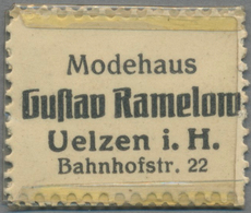 Deutschland - Briefmarkennotgeld: UELZEN, Gustav Ramelow, Modehaus, Germania 5 Pf. Braun In Kleiner - Altri & Non Classificati