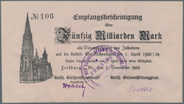 Deutschland - Notgeld - Baden: Freiburg, Kath. Kirchensteuerkasse Und Kath. Gesamtstiftungsrat, 50 M - [11] Local Banknote Issues