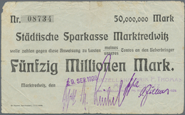Deutschland - Notgeld - Bayern: Marktredwitz, Porzellanfabrik F. Thomas, 50 Mio. Mark, 29.9.1923, An - [11] Local Banknote Issues