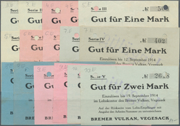 Deutschland - Notgeld - Bremen: Vegesack, Bremer Vulkan, 1, 2 Mark, Serien I - V, Verschiedene Gülti - [11] Emissions Locales