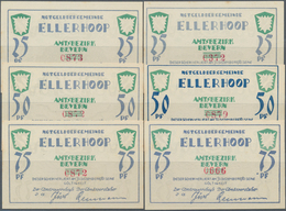 Deutschland - Notgeld - Schleswig-Holstein: Ellerhoop, Gemeinde, Je 2 X 25, 50, 75 Pf., O. D. - 31.1 - [11] Local Banknote Issues