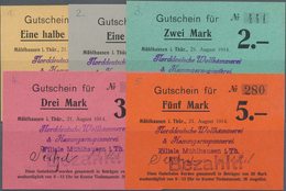 Deutschland - Notgeld - Thüringen: Mühlhausen, Norddeutsche Wollkämmerei & Kammgarnspinnerei, 1/2, 1 - [11] Local Banknote Issues