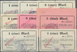 Deutschland - Notgeld - Westfalen: Wanne, Amtmann Und Amtrentmeister, 1 Mark, 2 Originale Mit Stempe - Autres & Non Classés