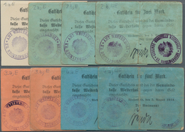 Deutschland - Notgeld - Westfalen: Westerhold, Amtmann, 1, 2 (3), 3 (2), 5 (2) Mark, 5.8.1914, Druck - Other & Unclassified