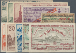 Deutschland - Notgeld - Württemberg: Esslingen, Stadt, 10 Mark, 1.11.1918; 500 Tsd., 1 Mio. Mark, 27 - [11] Local Banknote Issues