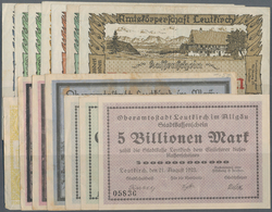 Deutschland - Notgeld - Württemberg: Leutkirch, Amtskörperschaft, 500 Tsd. Mark, 1 Mio. (2, A Und B) - Lokale Ausgaben
