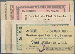 Deutschland - Notgeld - Württemberg: Schorndorf, Stadt, 1 Mio. Mark, 1.9.1923; Bankhaus Carl Hahn, 1 - [11] Local Banknote Issues