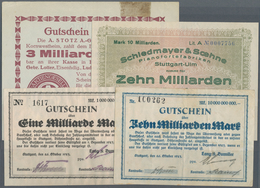 Deutschland - Notgeld - Württemberg: Stuttgart, Lang & Bumiller, 1, 10 Mrd. Mark, Erh. III; A. Stotz - [11] Local Banknote Issues
