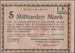 Deutschland - Notgeld - Württemberg: Tuttlingen, Aktiengesellschaft Für Feinmechanik Vormals Fa. Jet - [11] Local Banknote Issues