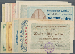 Deutschland - Notgeld - Württemberg: Waldsee, Oberamtsstadt, 2 Mio. Mark, 26.8.1923, 20, 50, 200, 50 - [11] Emisiones Locales