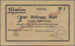 Deutschland - Notgeld - Württemberg: Winterlingen, Schultheißenamt, 2 X 1 Mrd. Mark, O. D., Überdruc - [11] Emisiones Locales