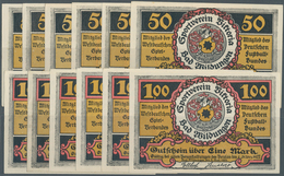 Deutschland - Notgeld - Hessen: Wildungen, Bad, Sportverein Victoria, 6 X 50 Pf., 6 X 1 Mark, 5.5.19 - Lokale Ausgaben