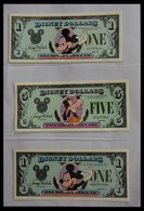 Varia: 1987-2014: Beautiful Collection, Mosty Uncirculated Disney Dollars (banknotes Valid In Disney - Other & Unclassified