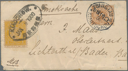 China: 1897, ICP 1 C. Tied Oval Bilingual "KIAOCHOW JAN 8 1900" To Wrapper Endorsed "Drucksache" (pr - Sonstige & Ohne Zuordnung