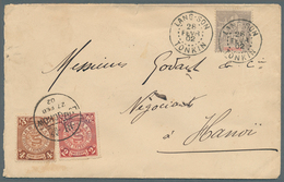China: 1902. Envelope Addressed To Hanoi, French Indo-China Bearing Chinese Imperial Post SG 123, 2c - Sonstige & Ohne Zuordnung