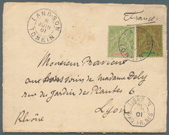China: 1901. Envelope (opened At 3 Sides For Display) Addressed To France Bearing Chinese Imperial P - Sonstige & Ohne Zuordnung