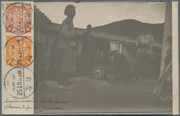 China: 1906. Photographic Post Card Of 'Chinese Workers On The Yunnan Railway' Addressed To France B - Sonstige & Ohne Zuordnung