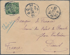 China: 1907. Envelope Addressed To Paris, France Bearing Chinese Imperial Post SG 127, 10c Green Tie - Sonstige & Ohne Zuordnung