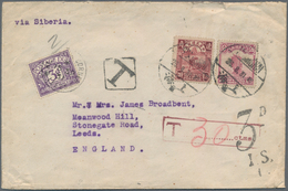 China: 1931. Envelope Addressed To England Bearing SG 273, 5c Mauve And SG 280, 20c Brown-lake Tied - Sonstige & Ohne Zuordnung