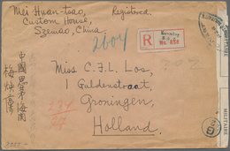 China: 1940. Registered Air Mail Envelope Written From 'Customs House, Szemao, China' Addressed To H - Sonstige & Ohne Zuordnung