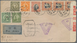 China: 1942, West Szechuan Chugentan Anti-bandit Chop Unlisted In Chan: Censored Airmail Cover From - Sonstige & Ohne Zuordnung