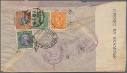 China: 1942, Registered And Censored Airmail Cover From Chengtu To New York Via Miami, Redirected To - Sonstige & Ohne Zuordnung