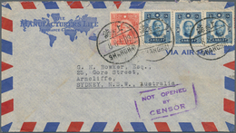 China: 1941. Air Mail Envelope Addressed (vertical Fold Affecting One Adhesive And Roughly Opened) T - Sonstige & Ohne Zuordnung