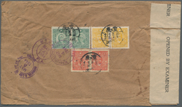 China: 1944, 30 C Vermillion, 3 $ Yellow And Imperforated 20 $ Blue-green "Sun Yat-sen", Each Value - Sonstige & Ohne Zuordnung