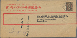 China: 1943, Provincial Surcharges, 50 C./16 C. Provincial Ovpt. In Red Tied "CHUNGKING" To Local Co - Sonstige & Ohne Zuordnung