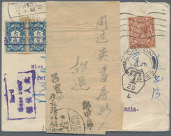 China - Portomarken: 1932. Envelope Addressed To Tientsin, North China Bearing Great Britain SG 420, - Timbres-taxe