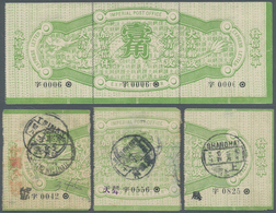 China - Express Marken 1905/1916 - Express Letter Stamps: 1912, 7th Issues 1912, Complete Strip Of S - Autres & Non Classés