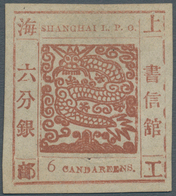 China - Shanghai: 1866, Large Dragon, "Candareens" In The Plural, Non-seriffed Digits, 6 Ca. Terra-c - Altri & Non Classificati