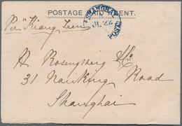China - Shanghai: 1893. Postal Stationery Envelope Headed 'Postage Paid 1 Cent' Cancelled By 'Shangh - Sonstige & Ohne Zuordnung
