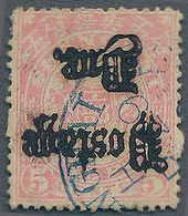 China - Shanghai - Portomarken: 1892, 5 C. Rose Without Watermark, Inverted Overprint "Postage Due", - Altri & Non Classificati