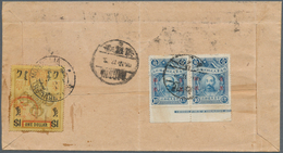 China - Provinzausgaben - Mandschurei (1927/29): 1924 $1, Perf 13½, Surcharged By Circled Fiscal H/s - Manciuria 1927-33