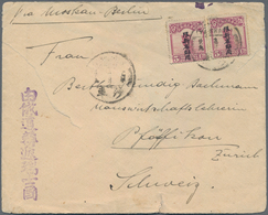 China - Provinzausgaben - Sinkiang (1915/45): 1924, 5 C. Reddish Lilac (2) Tied "SOKCHE (YARKAND) 16 - Sinkiang 1915-49