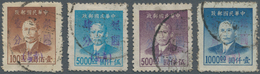 China - Ausgaben Der Provinzen (1949): Tsingtau, 1949, 1 C./10 C. Surcharges, Clean Used (Michel Cat - Andere & Zonder Classificatie