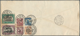 China - Flugpost: 1931, Eurasia, FFC China Berlin W. On Reverse Total $2.20 Franking Tied Six Strike - Other & Unclassified
