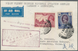 China - Flugpost: 1939, First Flight Air Mail Envelope Headed "First Flight Chinese National Aviatio - Autres & Non Classés