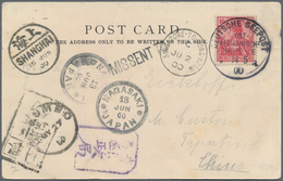 China - Incoming Mail: 1900, Germany 10 Pf. Tied "German Sea Posts East Asian Main Line 14 5 00 A" T - Other & Unclassified