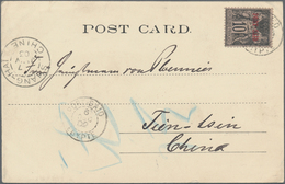 China - Incoming Mail: 1902, Egypt, French Offices, Port Said 10 C. Tied "PORT SAID 6 DEC 02 EGYPTE" - Autres & Non Classés