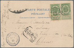 China - Incoming Mail: 1903. Picture Post Card Of 'Palais De Justice, Bruxelles ' Addressed To 'The - Andere & Zonder Classificatie