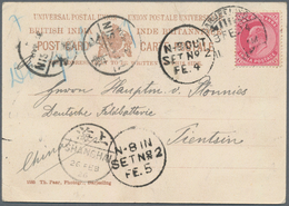 China - Incoming Mail: 1904, India, KEVII 1d Tied "DARJEELING 3 FE 04" To Ppc "Darjeeling From Tiger - Autres & Non Classés